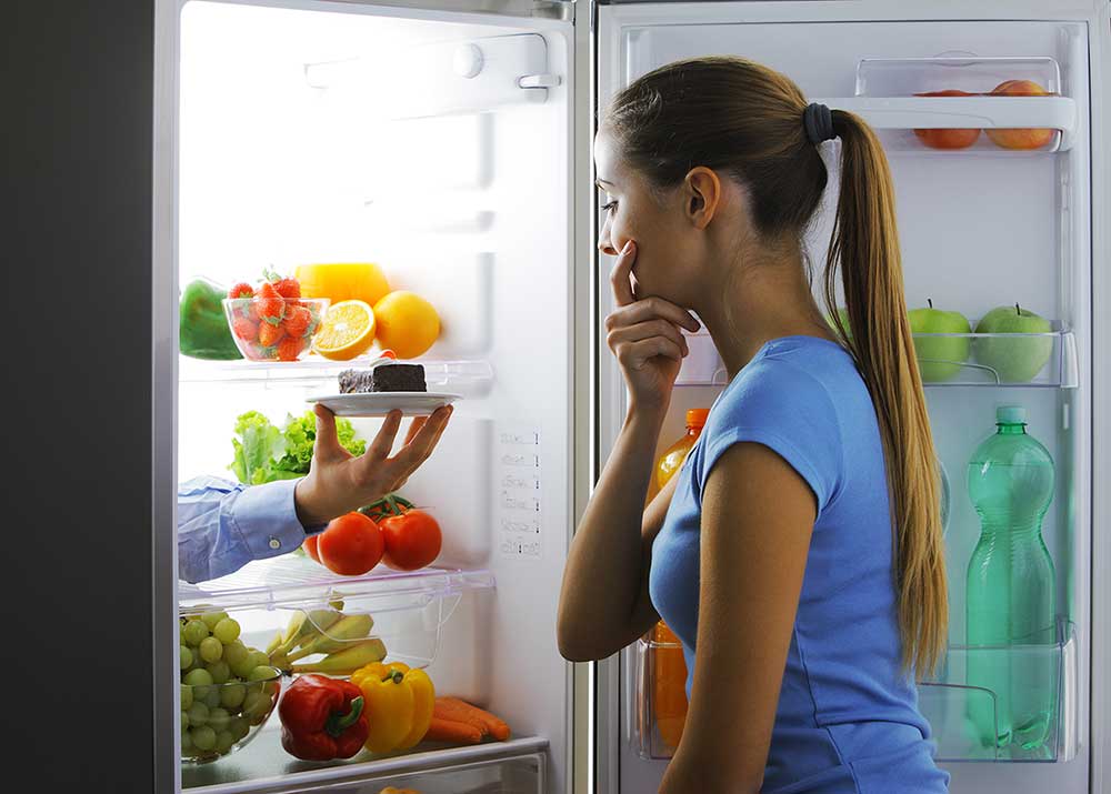 woman at the refrigerator